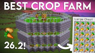 NEW UPDATED Minecraft 26.2 Crop Farm Tutorial | 500+ Per Hour