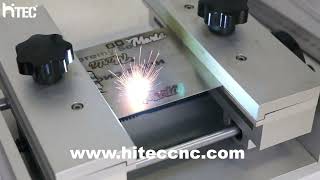 How to 1mm stainless steel cutting with 50w fiber laser marking machine