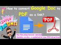Convert Google Docs to PDF - as a Link (no attachment needed)