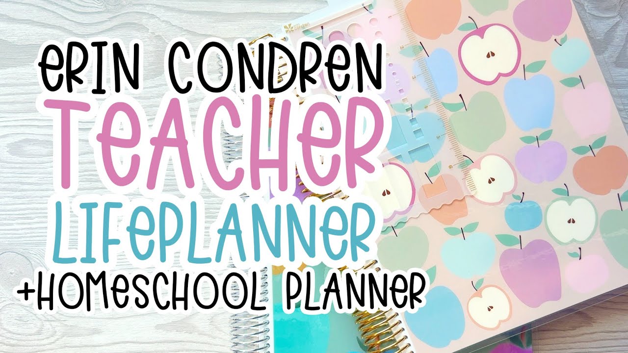 Erin Condren TEACHER LIFEPLANNER Launch | + HOMESCHOOL Planner Comparison | GORGEOUS Pastel Minimal!