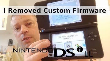 I Uninstalled Custom Firmware From My DSi LL. Here