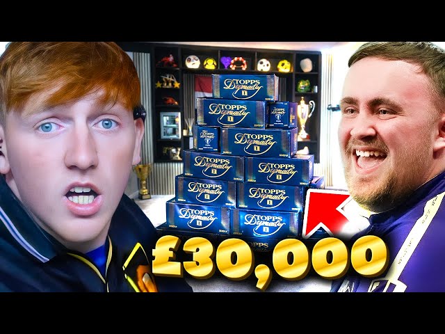 What does £30,000 of Topps Dynasty Boxes Get You? Ft Luke Littler