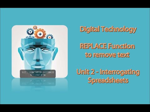 GCSE Digitec U2 - REPLACE Function to remove text (8)