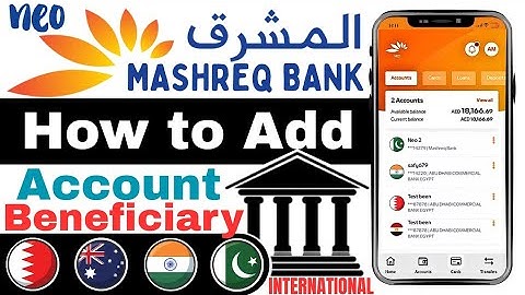 How to Add International Beneficiary Account in Mashreq Neo Mobile App