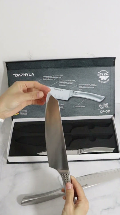 3 pcs carbon steel kitchen knife set with hollow handle