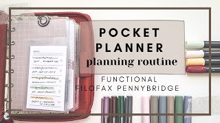 Planning Routine in my Functional Pocket Planner | Filofax Pennybridge | paperjoyph