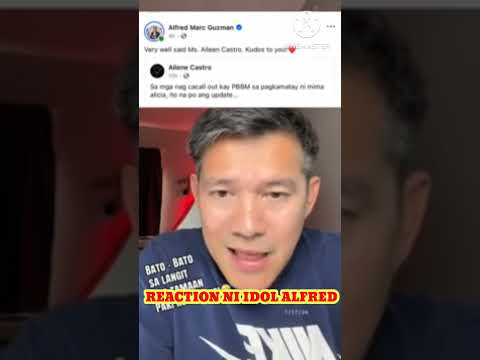 MARAMING NAGALIT KAY PBBM/REACTION NI IDOL ALFRED#pinoyincanada #viralvideo #trending #viral