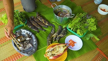 Đặc Sản Rừng U Minh, Cá Dầy Nổ Muối Hột | Nét Quê #347