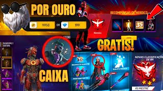 URGENTE!! BARBINHA POR OURO, PASSE REDENÇÃO NA CAIXA, NOVA TEMP DO BR RANK, CALENDÁRIO SEMANAL FF