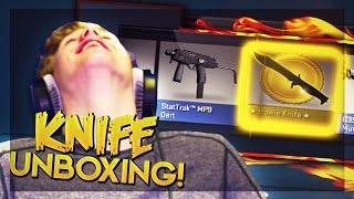 BOWIE KNIFE SLAUGHTER UNBOXING?! | CS:GO Jackpot Knife Unboxing