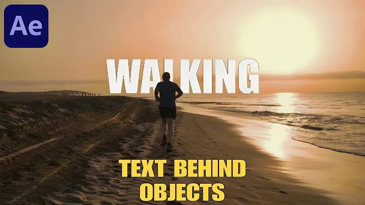 Add Text Behind Moving Object in After Effects | After Effects Tutorial | Rotobrush Tutorial