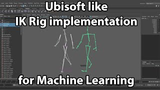 Ubisoft like IK Rig implementation for Machine Learning