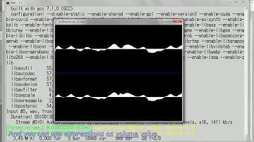 Examples of manupilation of audio with ffmpeg - volume