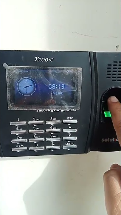 Cukup 2 kali nyoba... langsung bisa 😉 (Finger Absen)