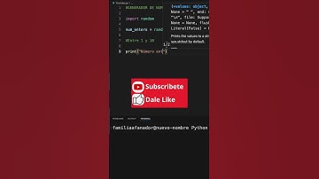 Generador de Números Aleatorios | Python #random #módulo #VSCode #Python #Programación #lenguaje