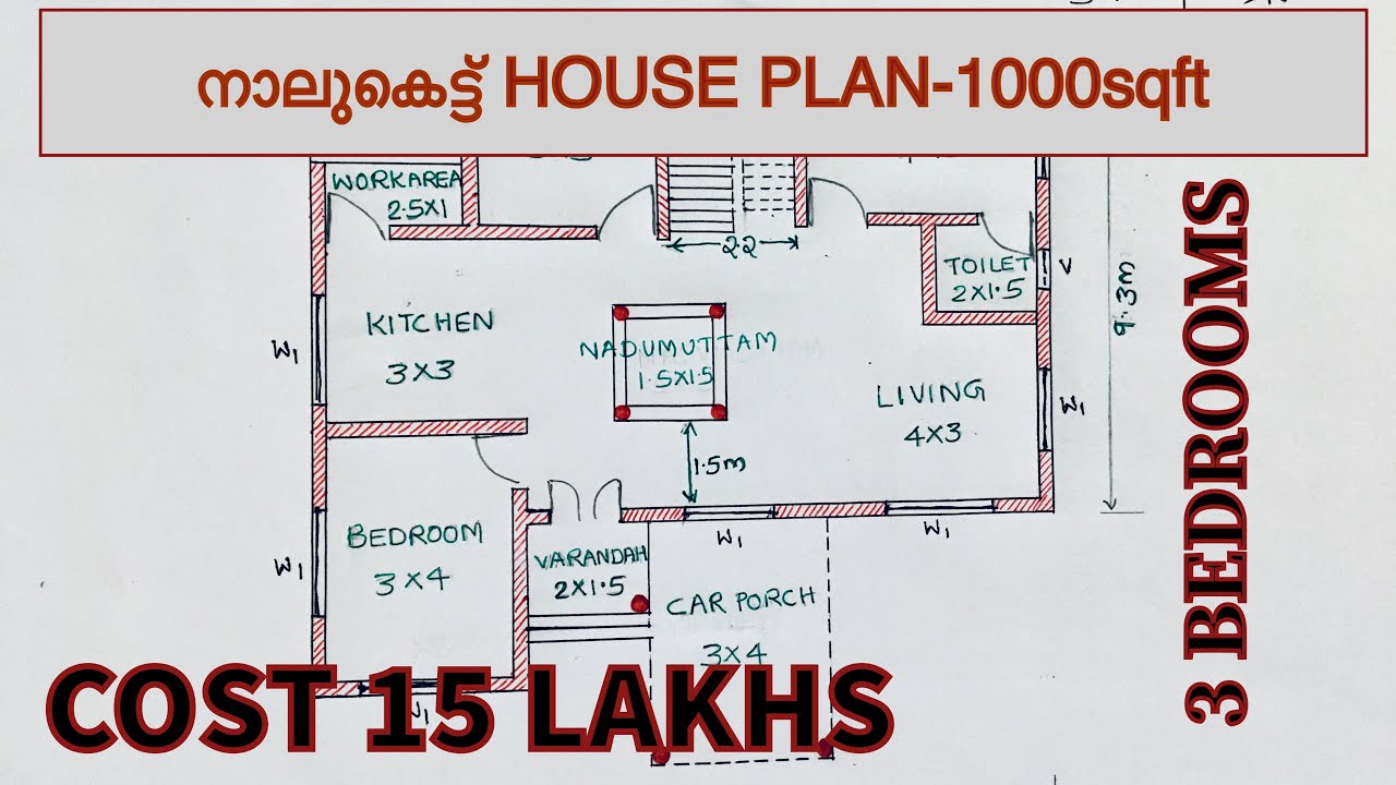 Kerala Style House Plans With Nadumuttam - Desdee lin