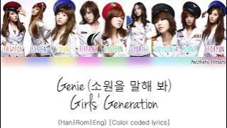 Girls' Generation - Genie (Han|Rom|Eng) [Color coded] Lyrics