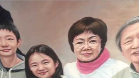 Vẽ tranh chân dung gia đình xưởng tranh sơn dầu trieuart.con