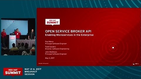 Open Service Broker API: Enabling microservices in the enterprise