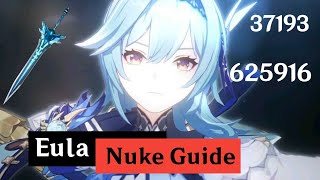 C0 F2P Eula Nuke Guide | Steps to nuke | Nuke Showcase | Genshin impact