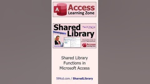Maak een bibliotheekbestand met gedeelde subs en functies in Microsoft Access #msaccess #shorts