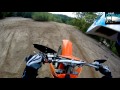 KTM 525 SX in the Woods (First Person POV helmet camera, gopro)