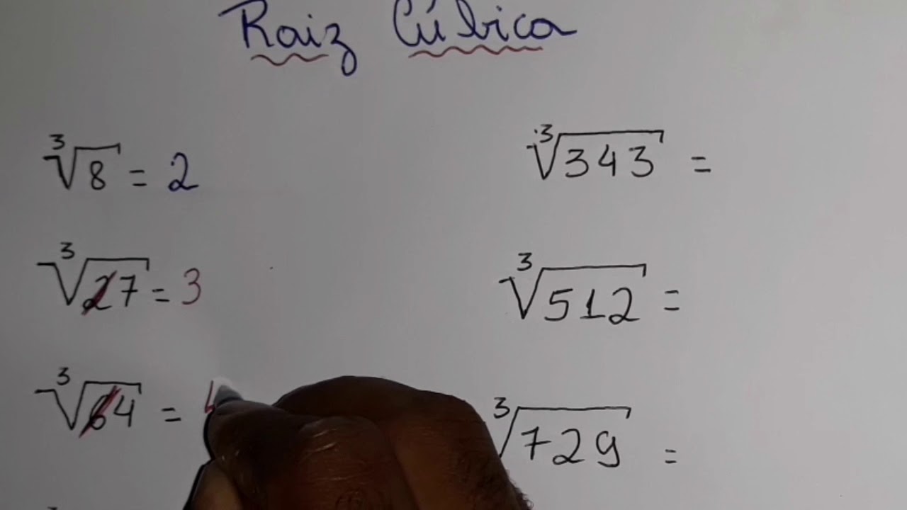 Tabuada De Raiz Cubica