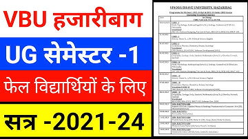 #vbu_semester_1_exam_date_2022_26, vbu semester 1 exam date, vinoba bhave university