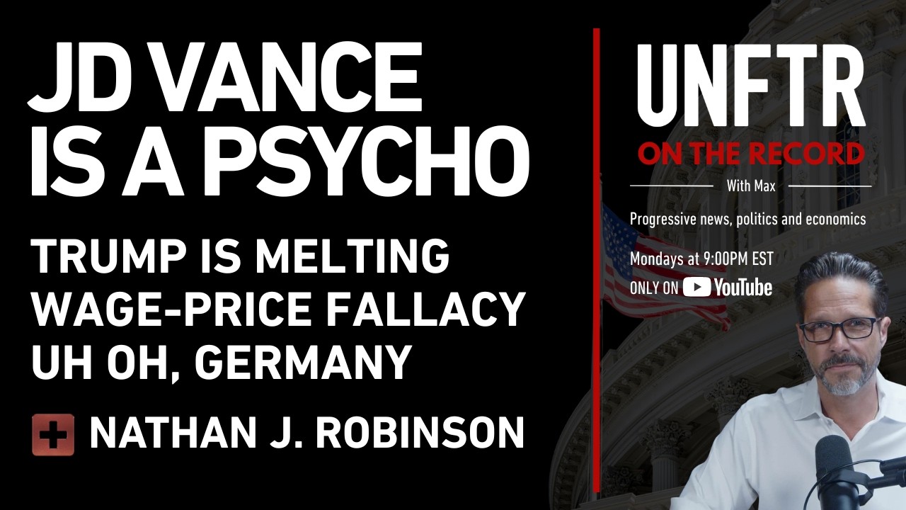 JD Vance Latest Stunt is DISGUSTING | Nathan Robinson Interview