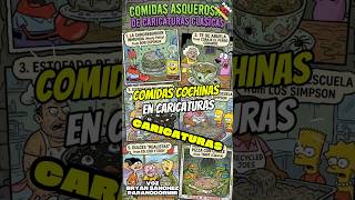 COMIDAS EN CARICATURAS 💥 #caricaturas #cartoon #clasicos #youtubeshorts