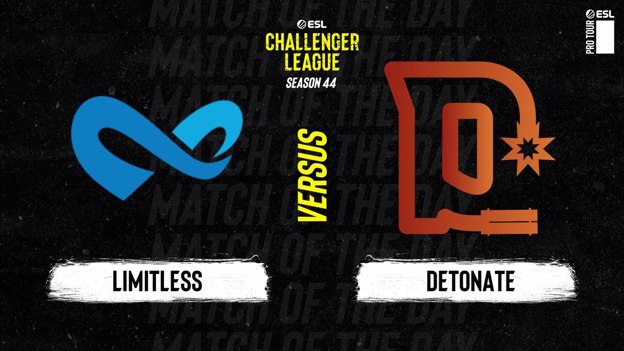 Limitless vs. Detonate - Map 1 [Overpass] - ESL Challenger League Season 44 NA - Group B