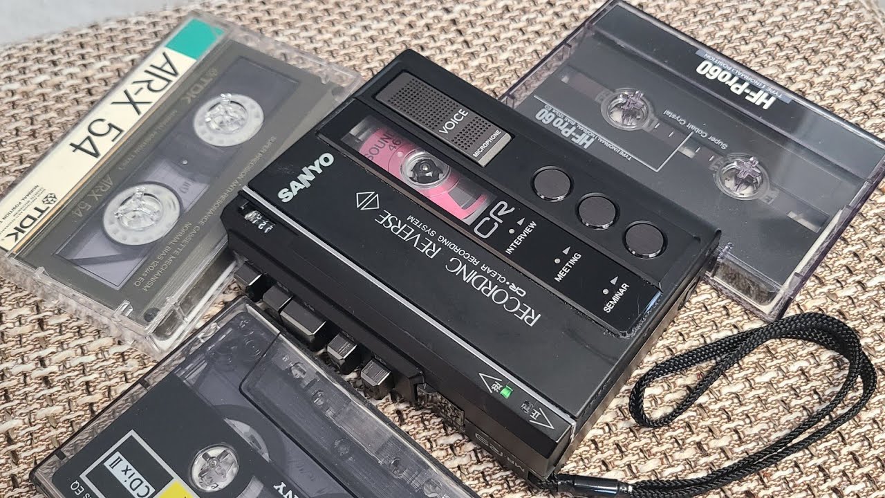 SANYO MR-R9 Cassette Corder (Demo) Made in Japan 1988 - YouTube