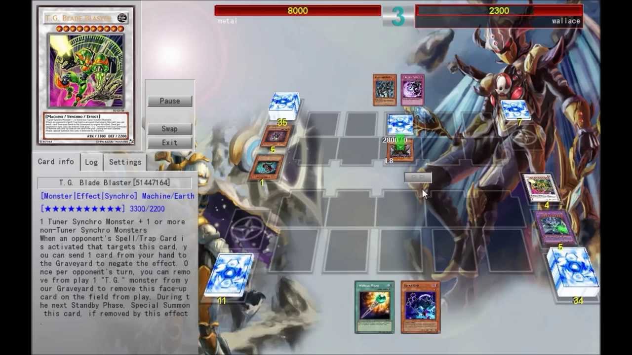 T.G. Blade Blaster Effect Ygopro Gameplay YouTube