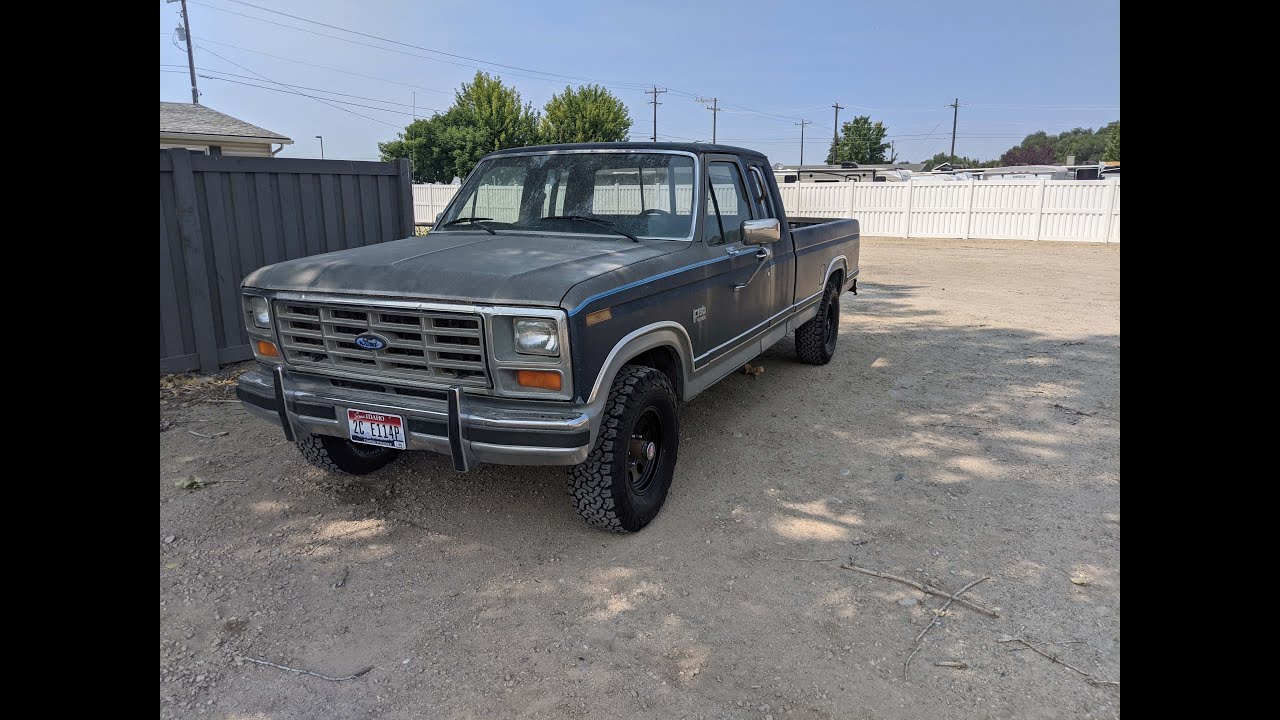 Ford F150 1986 belts replace - YouTube