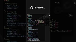How to make website preloader using HTML CSS #loader #loadinganimation #preloader #website #shorts