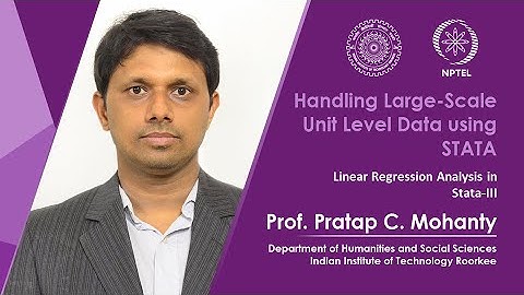 Lecture 30: Linear Regression Analysis in Stata-III