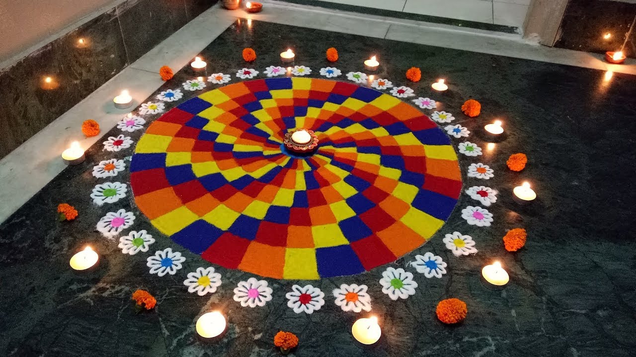 3D Rangoli | Diwali Special Rangoli | Rangoli Designs | Jyotsna ...