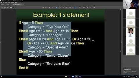 Module 2 - Visual Basic Branching Continuation (Part2)