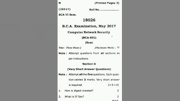 2017 #ccsu  computer networks question paper #bca #motivation #bcastudents #bca #study #bcacollege