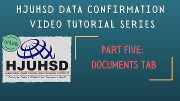 HJUHSD Data Confirmation Video Tutorial: Part Five