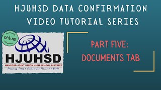 HJUHSD Data Confirmation Video Tutorial: Part Five