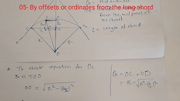 05/Curves/ESE/Derived method-By offsets or ordinates from long chord