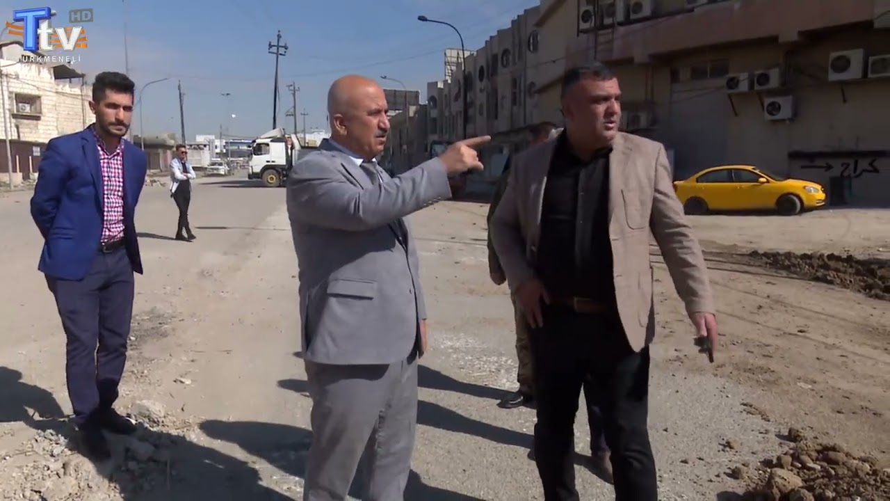 Kerkük Valilik Caddesinde Yol Yapım Çalışması Başlatıldı