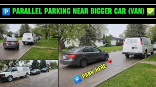 HOW TO PARALLEL PARK  NEXT TO A LARGER CAR | FOR BEGINNERS AND NEW DRIVERS   ✅❗