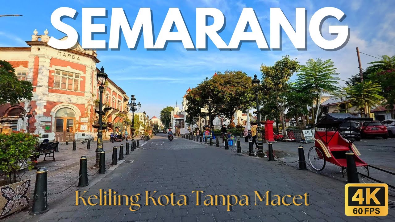 KELILING KOTA SEMARANG TANPA MACET | JALANNYA LEBAR 