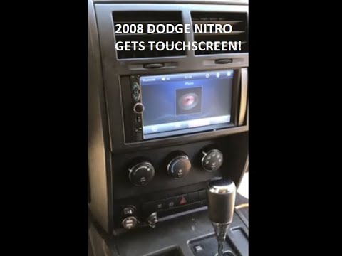 2007- 2012 Dodge Nitro - Cheap Touchscreen Headunit Install - YouTube