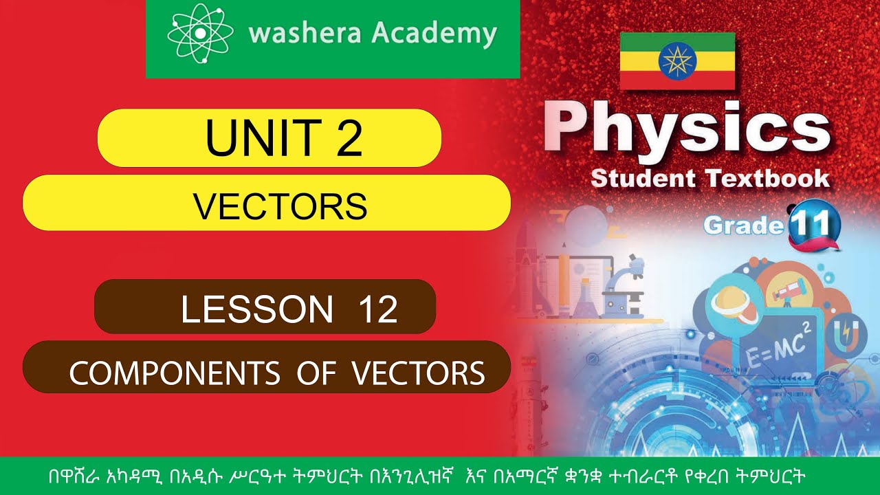 PHYSICS GRADE 11 UNIT 2 LESSON 12 COMPONENTS OF VECTOR - YouTube