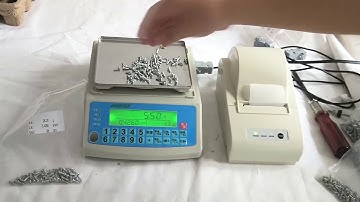 Jadever SKY-C Counting Balance print label with NLP printer