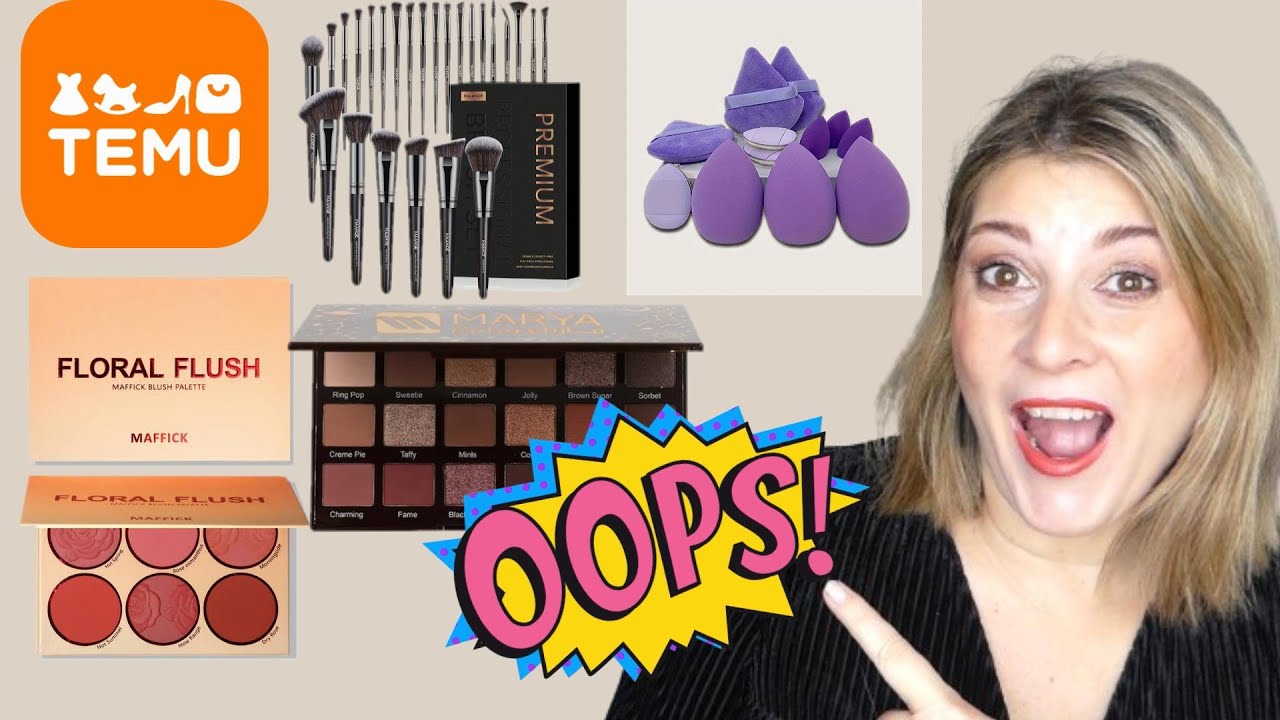 🔥PROBANDO el MAQUILLAJE🎨💄 de TEMU/ funciona? 🤔🤫