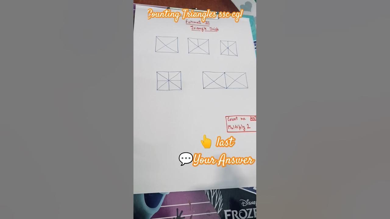 Counting Triangles SSC CGL Counting Triangle Reasoning tricks 